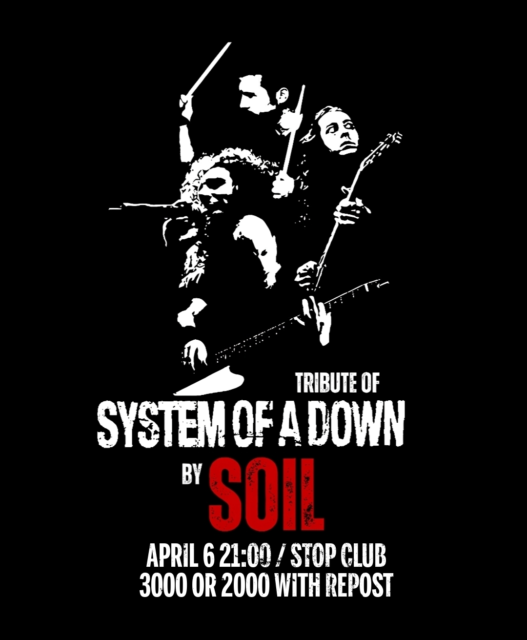 System of a Down tribute concert by SOIL
