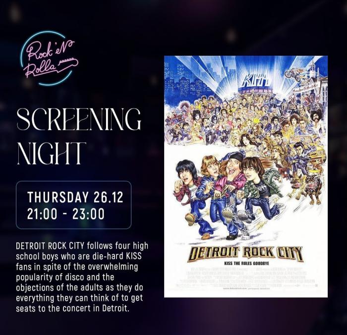 Screening the 1999 movie Detroit rock city