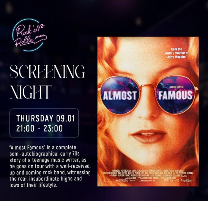 Screening the movie Almost Famous