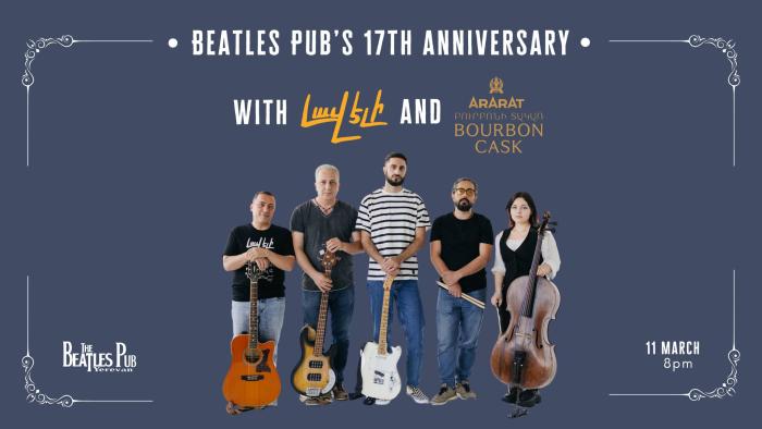 Beatles Pub’s 17th anniversary with Lav Eli and Ararat:
